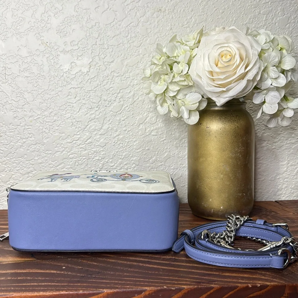 Disney X Coach Cinderella Crossbody Box Bag Purse NWT - Picture 10 of 15
